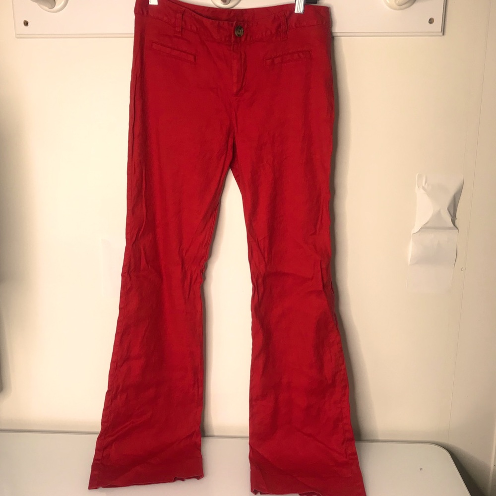 Gabi Linen High waisted Wide Leg Size 10 Pants